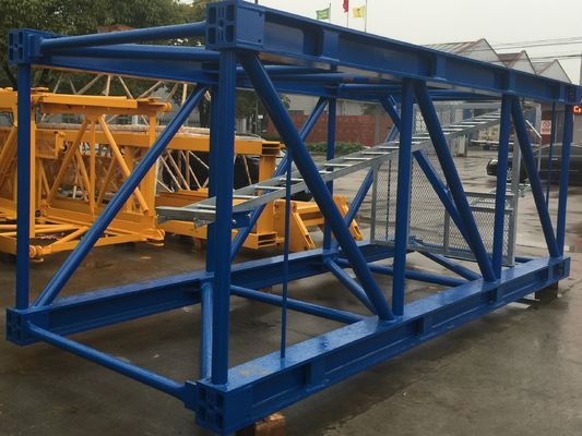 Pintura epoxi 6000 mm Secção de mastro de guindaste de torre com processamento de alta precisão