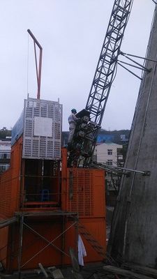 35 m/min Elevador de construção Q345B de aço