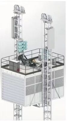 8000 kg Elevador de construção, 37 kW Construção Skip Elevator CE aprovado