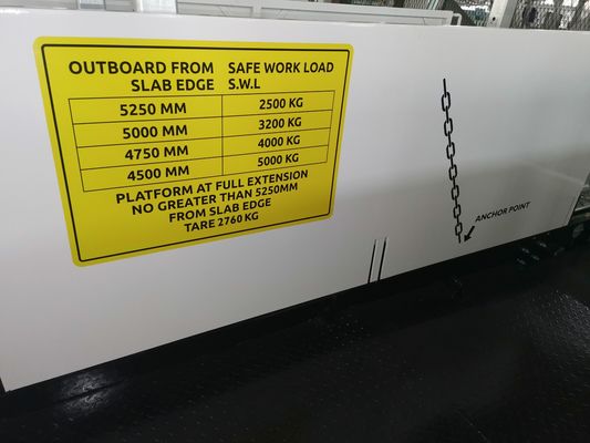 plataformas Superdeck retrátil MLP4200 da carga da construção da largura de 4200mm