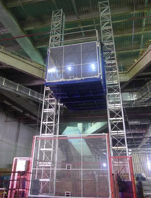 Mastos gêmeos 30m/min Localização do edifício Elevador de elevação no armazém