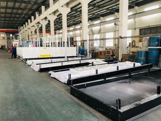 4Plataforma de carregamento de material de largura de.2 m com cadeias de parafusos de vigas galvanizadas a quente para canteiros de obras
