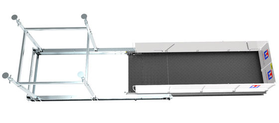 Carga máxima 5000kg Piso de carga de guindaste retrátil MLP4200-H Largura 4200mm Com 2/4 adereços