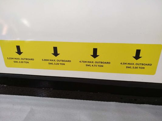 2600 mm Plataforma de carregamento de edifícios, plataforma de carregamento de guindastes 5t