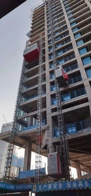 Calor galvanizado SCE400G Elevador para pessoal de construção Rack e pinhão Tipo de rack e pinhão elevador de construção