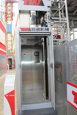 Aço inoxidável 40 m/min Elevador de elevação de construção Anti-corrosião para material